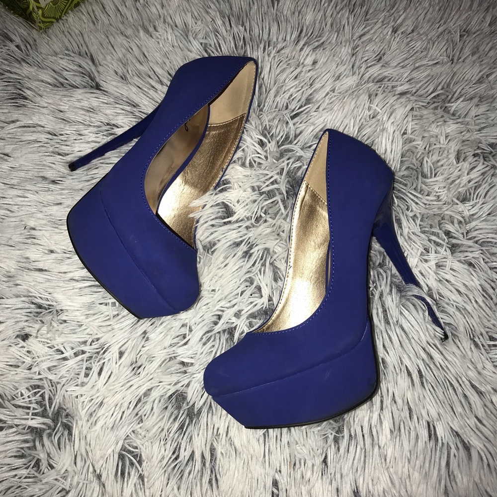 Blue Stiletto Heels